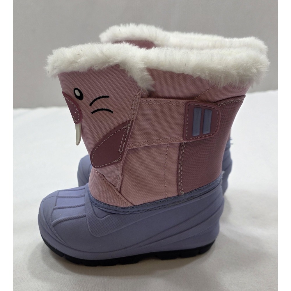 Cat & Jack Girl's Pink & Purple Winter Insulated Boots. New With Tags. Size 6 - Picture 4 of 9